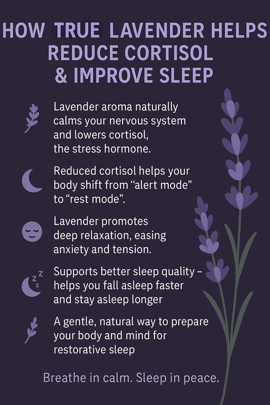 π How True Lavender Helps Reduce Cortisol & Improve Sleep - Just a Few Micro Drops Before Bedtime ππ§