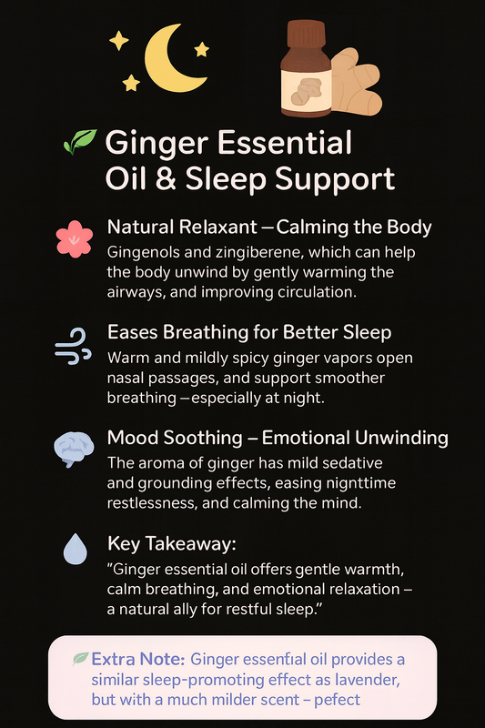 🌿 Ginger Essential Oil & Sleep Support