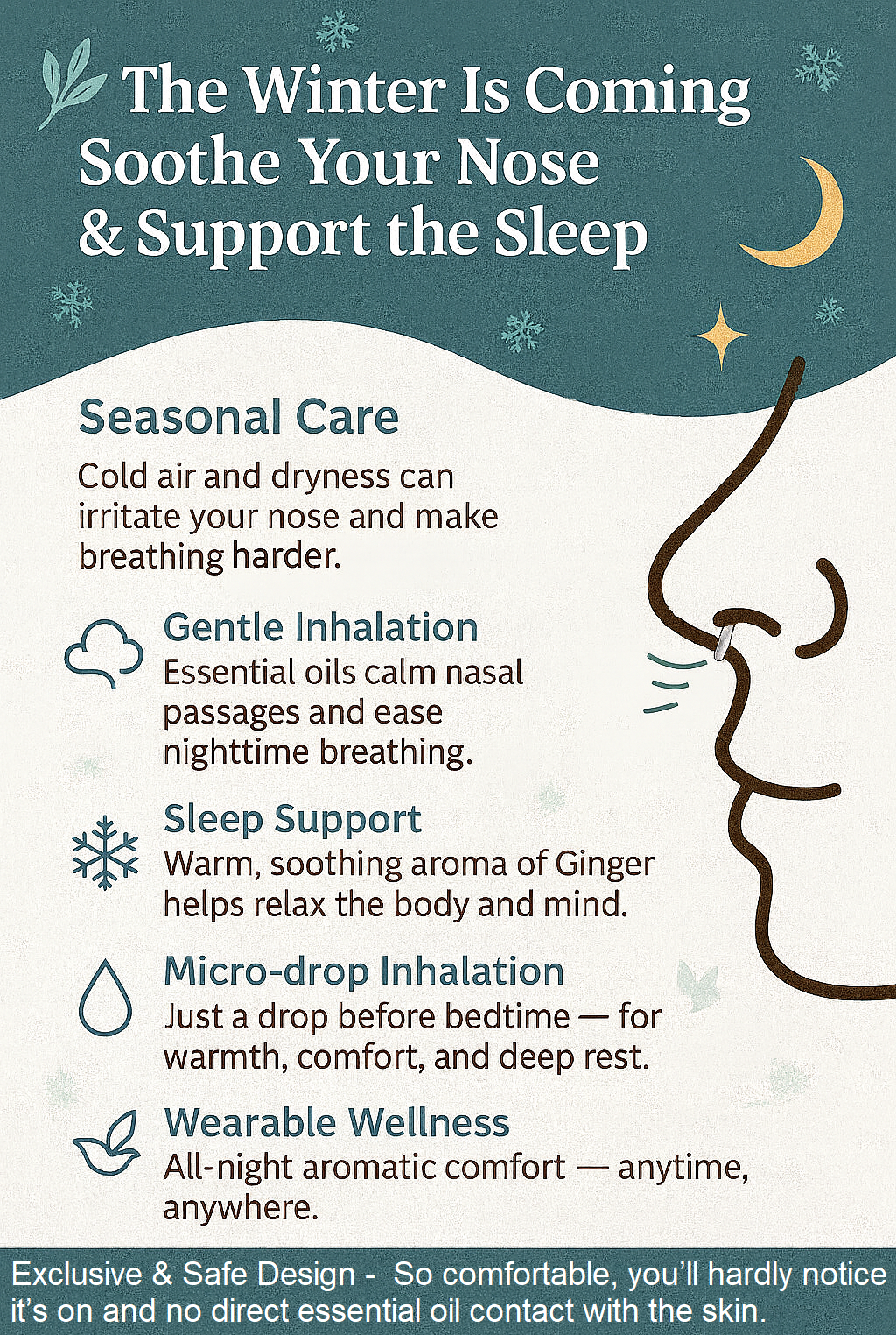 🌿 Do you know that Ginger Essential Oil can help calm your mind at night ?