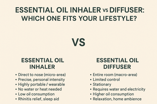 Essential Oil Inhaler vs Diffuser: Which One Fits Your Lifestyle?