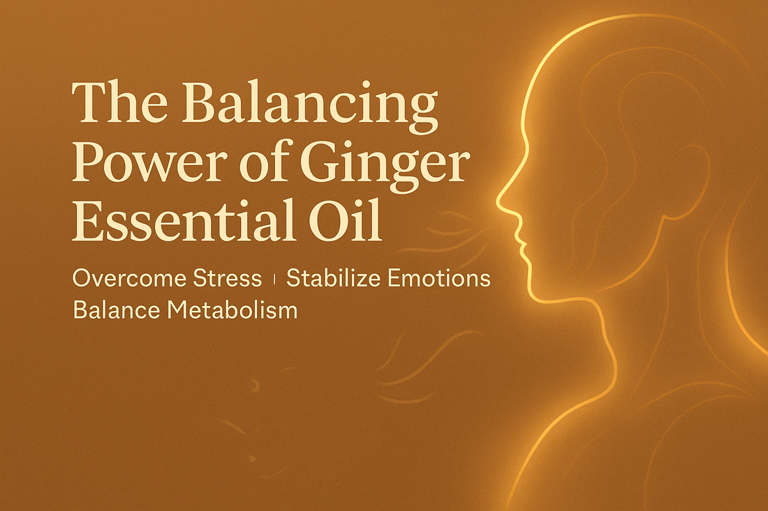 🌿 薑精油的平衡力量 | The Balancing Power of Ginger Essential Oil  💛 恢復你的身心平衡，從每一次呼吸開始