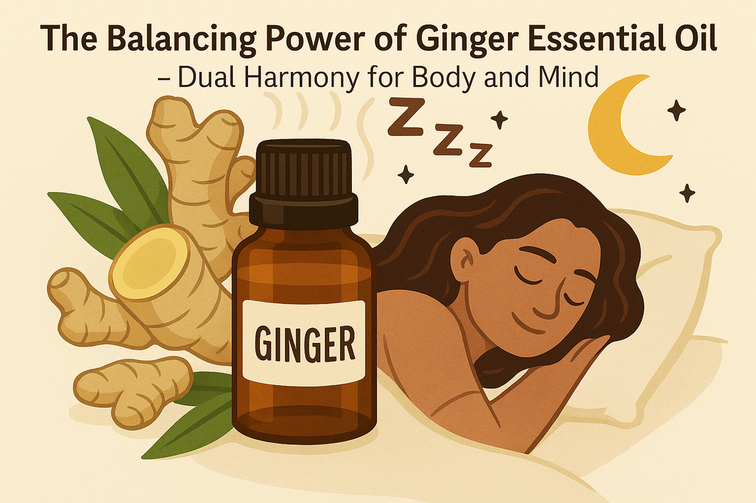 🌿 The Balancing Power of Ginger Essential Oil — Dual Harmony for Body and Mind