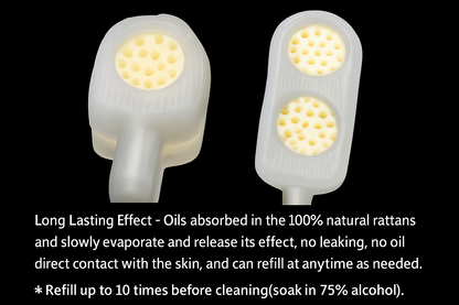 ( Soft Silicone Inhaler x 3 - Silicone Dropper x 1 - 5ml Empty Bottle x 1 ) - Unscented(Essential Oils Not Included) - Reusable - Refillable - 🚚 Free shipping with 2+ items