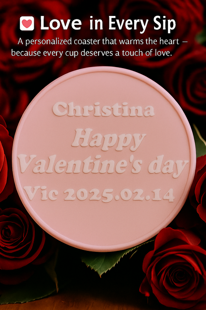 Personalized Silicone Coaster & Key Chain