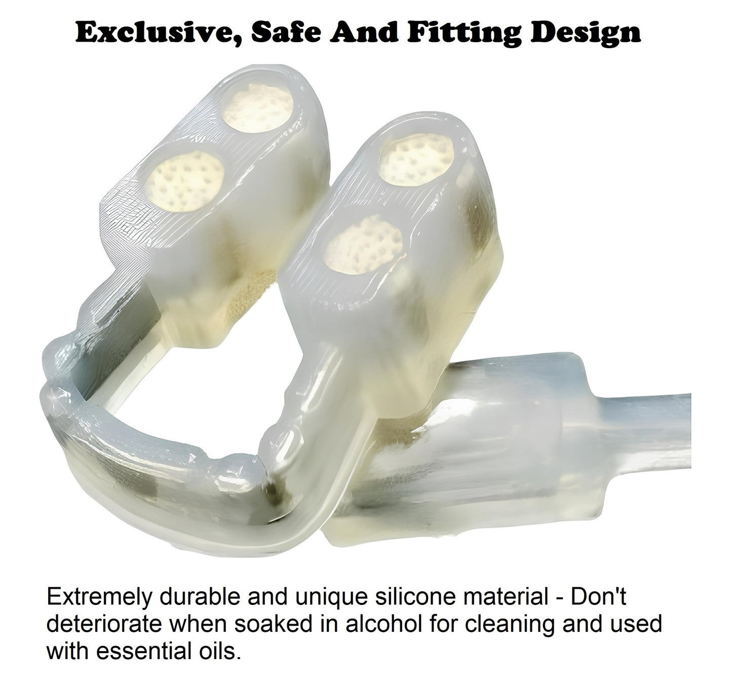 Mini Essential Oil Nose Ring Clip Inhaler - Aromatherapy Nasal Ring Clip Diffuser - (Silicone Inhaler x 1，Silicone Dropper x1，2ml Empty Bottle x 1) - Unscented - Reusable - Refillable - Exclusive, Safe And Fitting Design - Buy 3 For Free Shipping