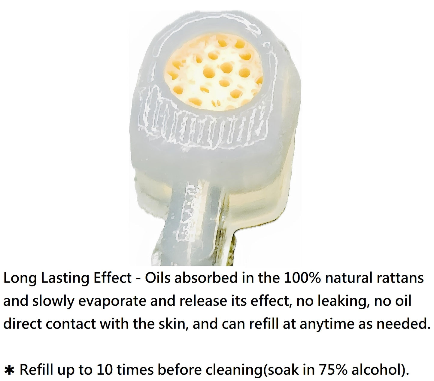 Mini Essential Oil Nose Ring Clip Inhaler - Aromatherapy Nasal Ring Clip Diffuser - (Silicone Inhaler x 1，Silicone Dropper x1，2ml Empty Bottle x 1) - Unscented - Reusable - Refillable - Exclusive, Safe And Fitting Design - Buy 3 For Free Shipping
